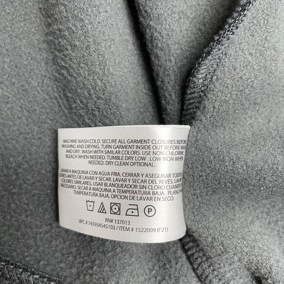 ORVIS ZIP UP SWEATER FLEECE LINED MENS XL HEATHER GRAY CASUAL COMFORT OUTDOORS - Picture 6 of 8